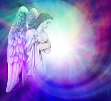 Emerging Angel Frame Border Background